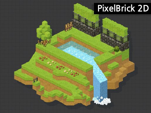 2D Dot PixelBrick Tile Parkage – Free Download
