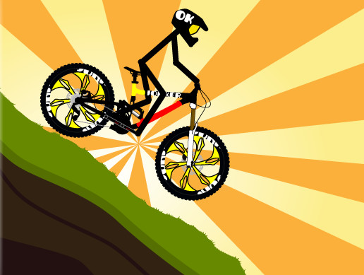 2D Mountain Bicycle Template – Free Download