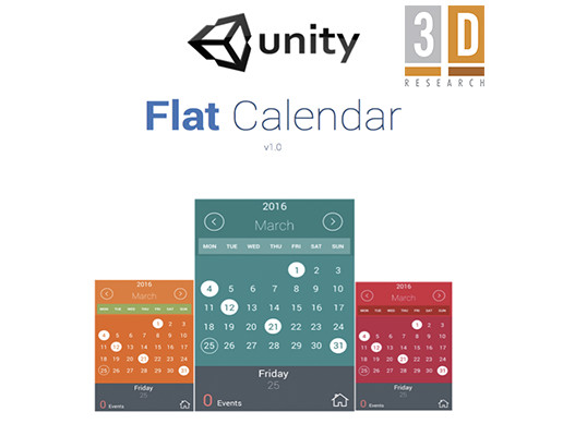 Flat Calendar – Free Download