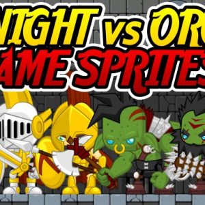 Knight vs Orc – Game Sprites – Free Download