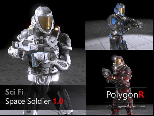 Sci Fi Space Soldier PolygonR – Free Download