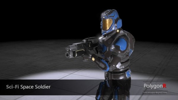 Sci Fi Space Soldier PolygonR – Free Download