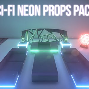 Sci-Fi Neon Props Pack – Free Download