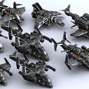 3DRT-Sci-Fi Gunships