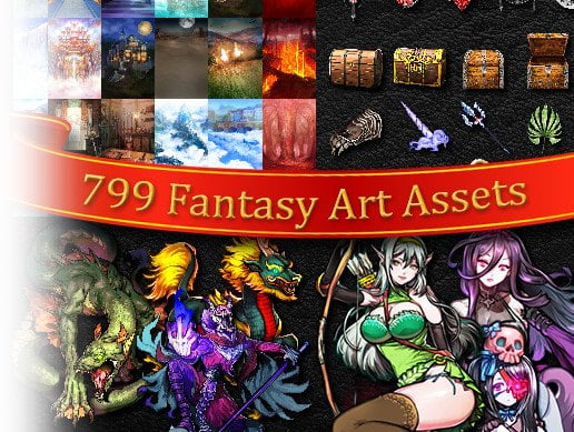 2D Fantasy Art Assets Full Pack